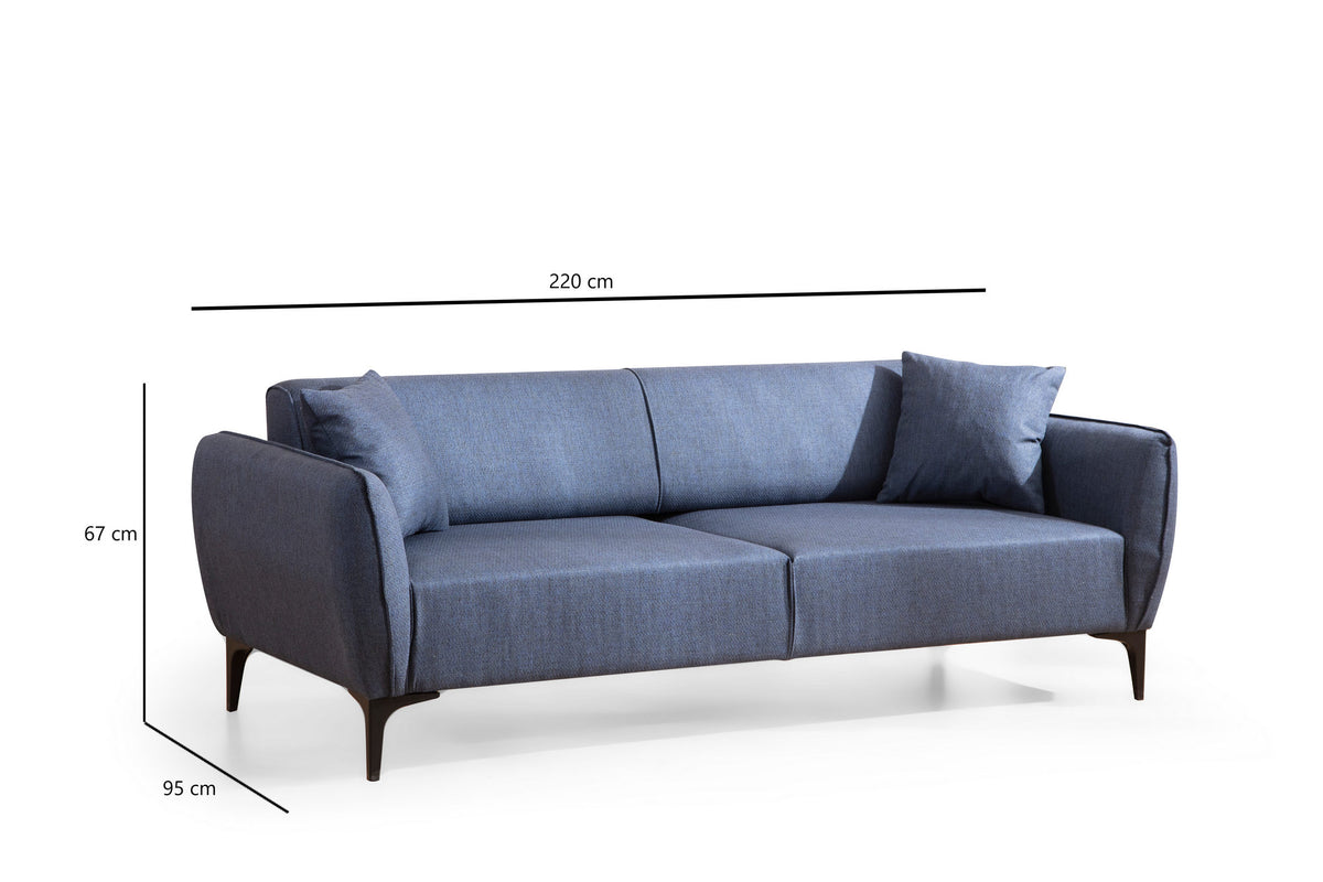 Belissimo - Blue in Blau präsentiert im Onlineshop von KAQTU Design AG. Sessel ist von Atelier Del Sofa