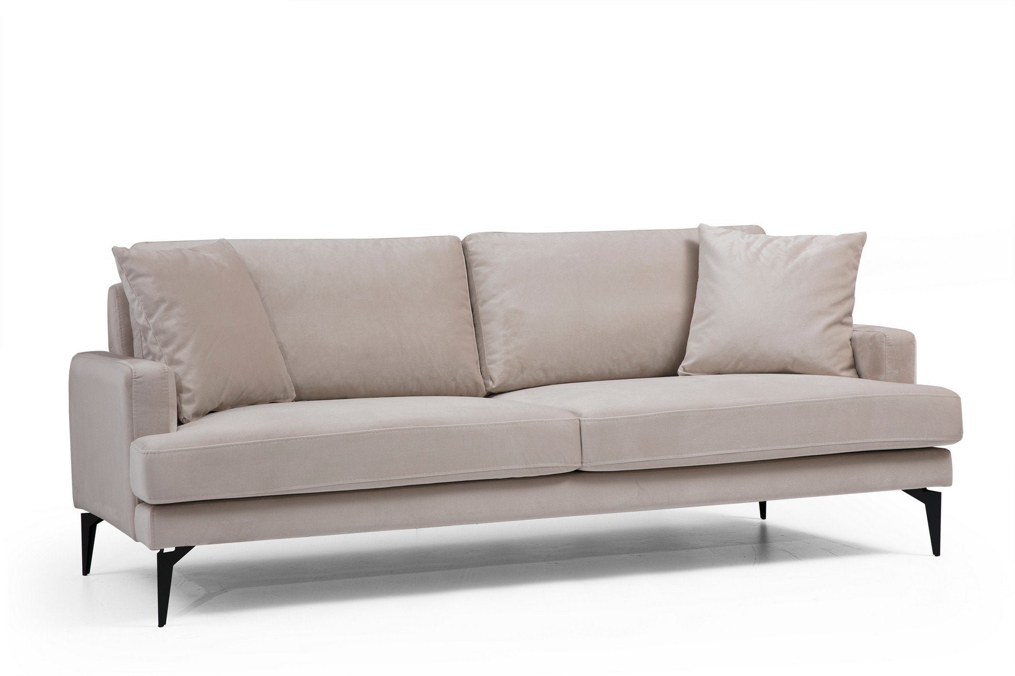 Papira 2 Seater - Beige in Beige präsentiert im Onlineshop von KAQTU Design AG. 2er Sofa ist von Atelier Del Sofa