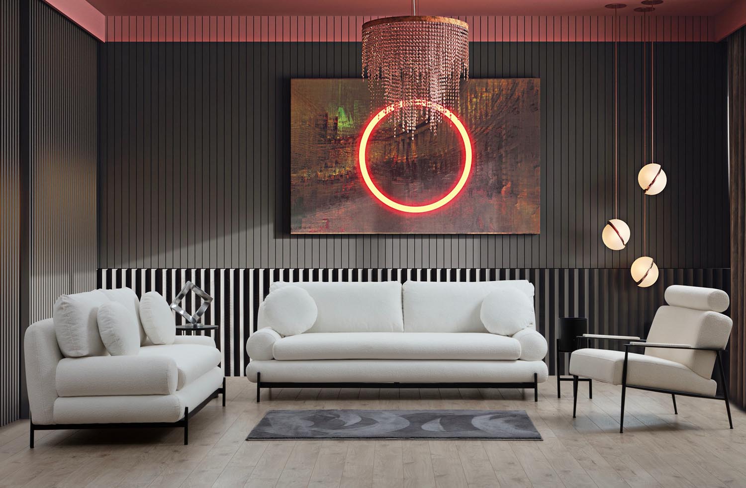 Livorno - White in Weiss präsentiert im Onlineshop von KAQTU Design AG. 2er Sofa ist von Atelier Del Sofa