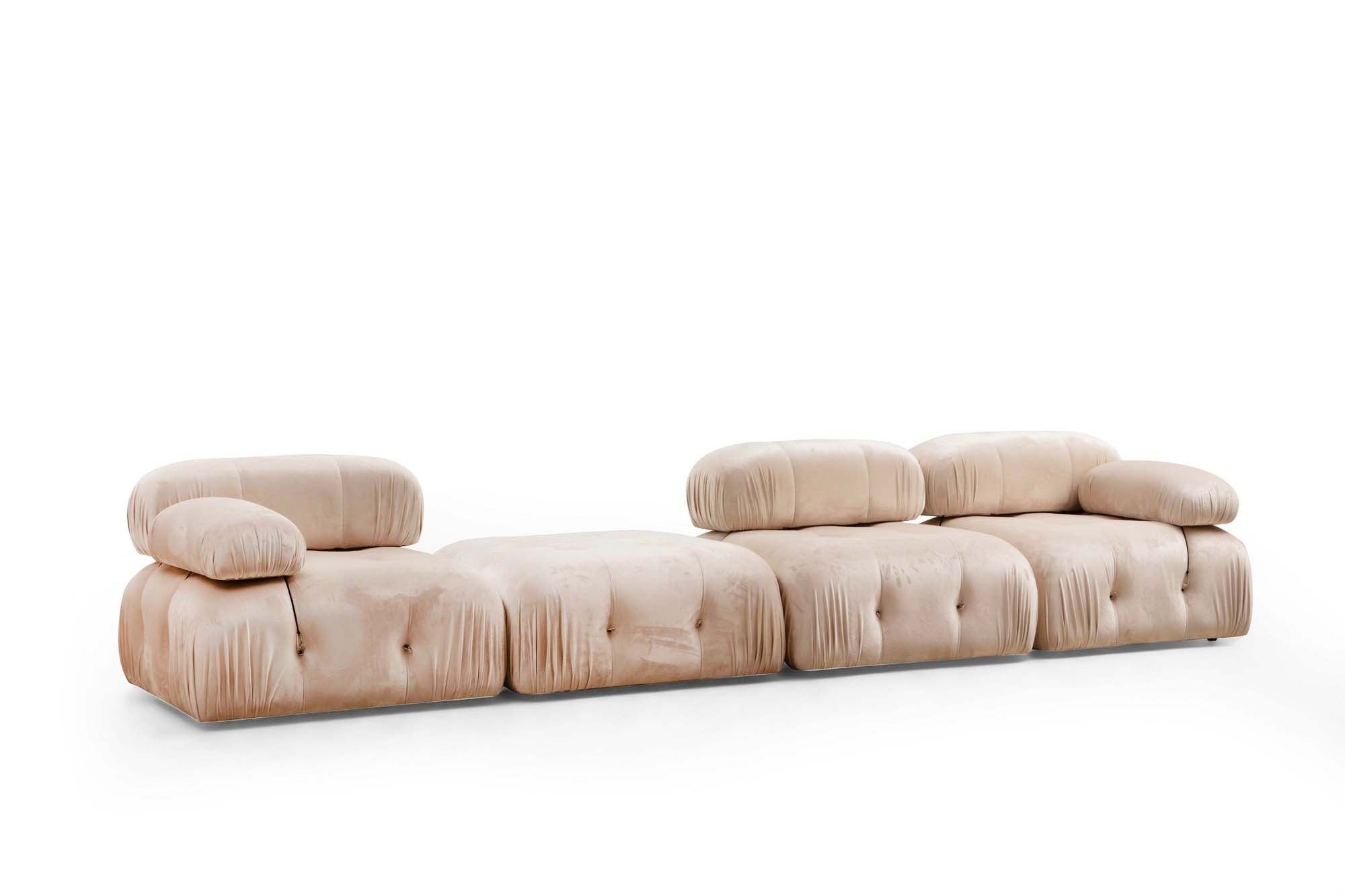 Bubble L1 - Cream in Sahne präsentiert im Onlineshop von KAQTU Design AG. Modulares Sofa ist von Atelier Del Sofa
