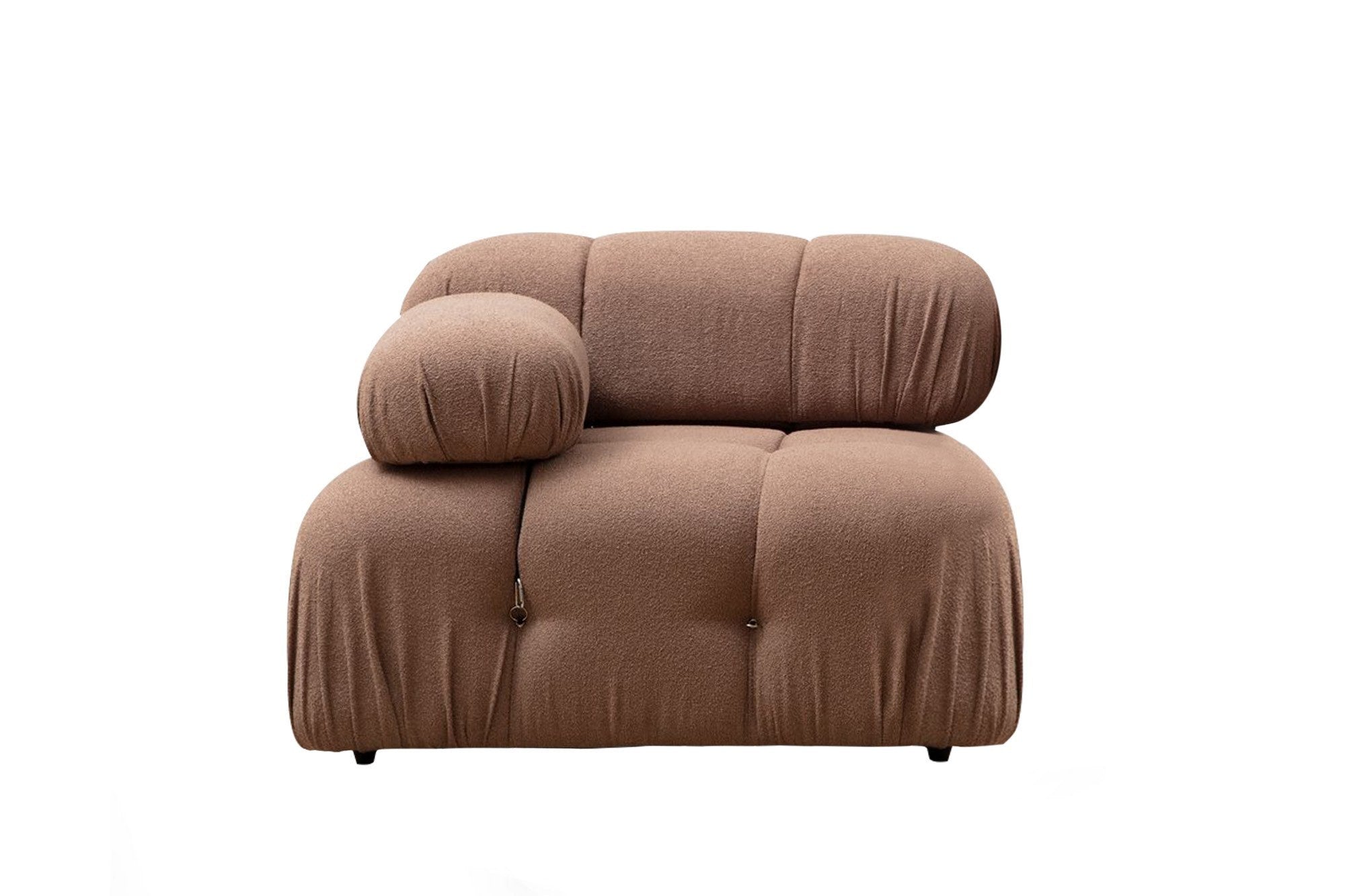Bubble L1 - Brown Bouclette in Braun präsentiert im Onlineshop von KAQTU Design AG. Modulares Sofa ist von Atelier Del Sofa