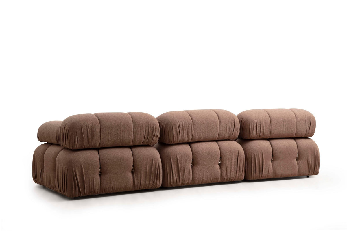 Bubble 1R Modulares Sofa - Braun in Braun präsentiert im Onlineshop von KAQTU Design AG. Modulares Sofa ist von Atelier Del Sofa