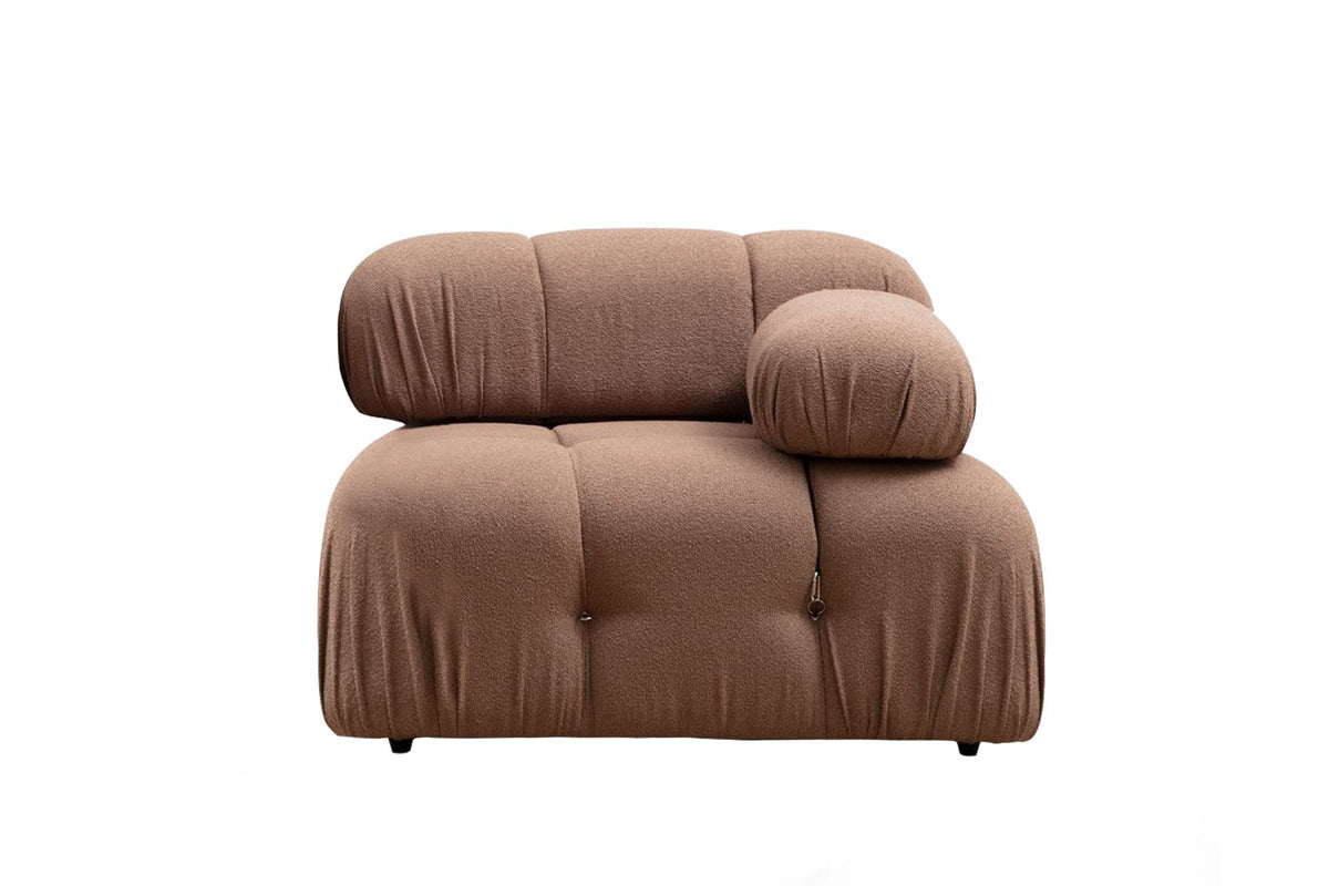 Bubble 1R Modulares Sofa - Braun in Braun präsentiert im Onlineshop von KAQTU Design AG. Modulares Sofa ist von Atelier Del Sofa
