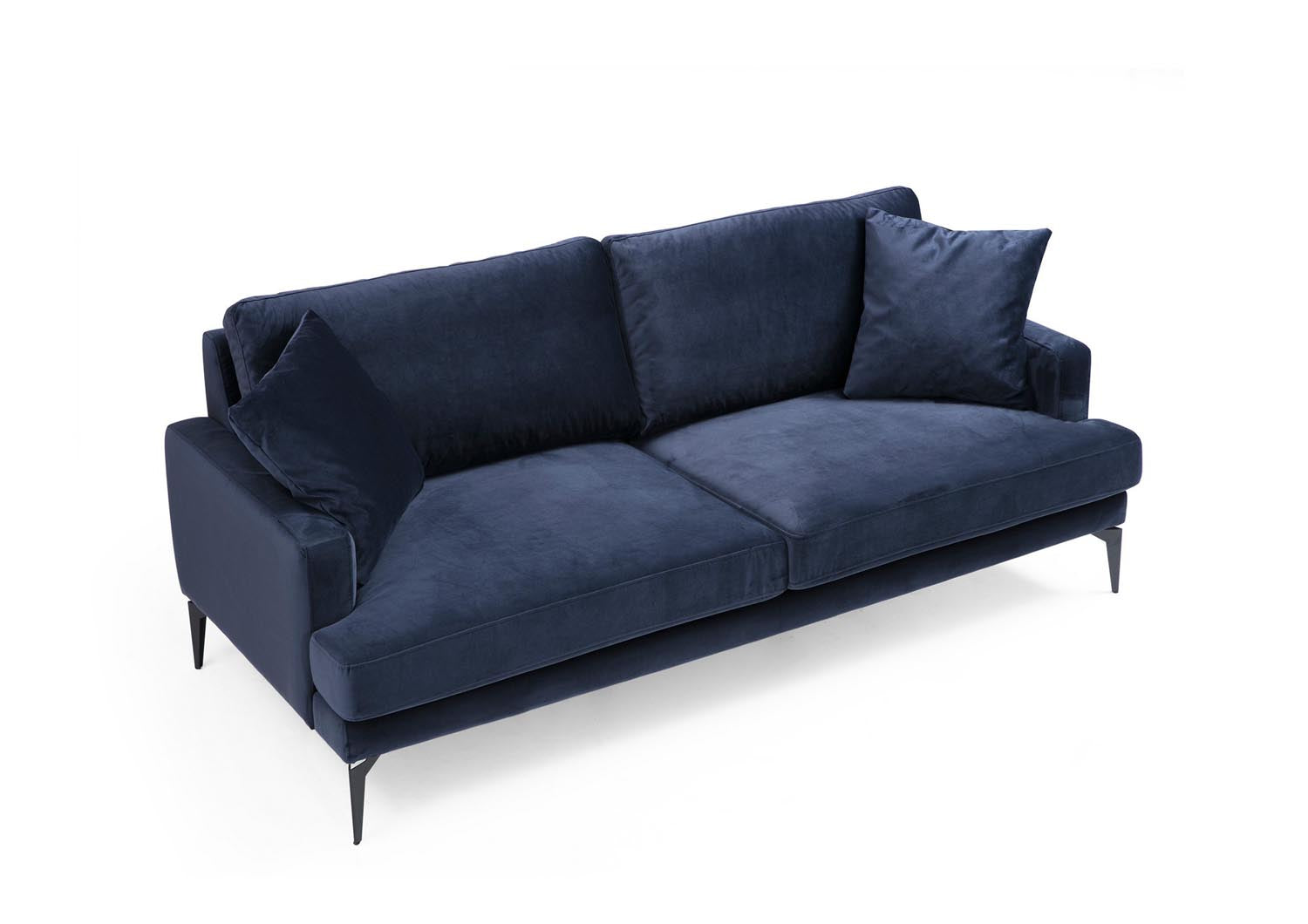 Papira 2 Seater - Navy Blue in Marineblau präsentiert im Onlineshop von KAQTU Design AG. 2er Sofa ist von Atelier Del Sofa