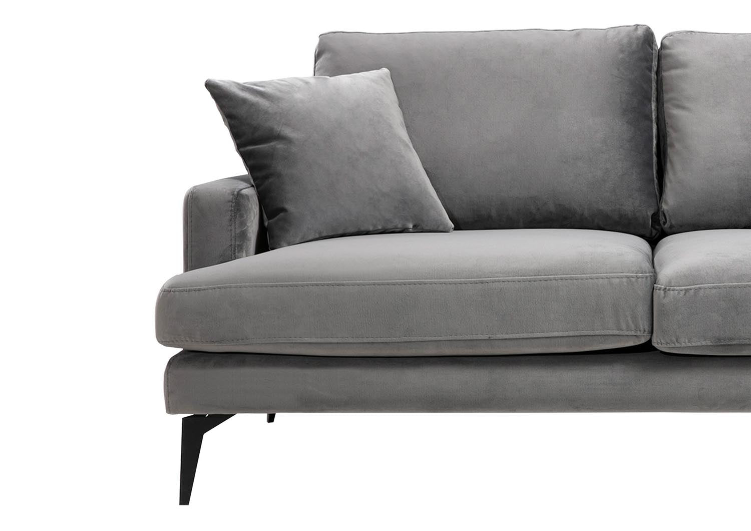 Papira 2 Seater - Grey in Grau präsentiert im Onlineshop von KAQTU Design AG. 2er Sofa ist von Atelier Del Sofa