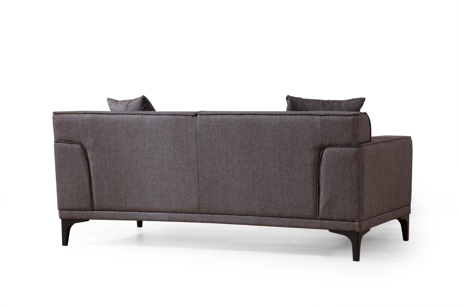 Petra 2 - Anthracite in Anthrazit präsentiert im Onlineshop von KAQTU Design AG. 2er Sofa ist von Atelier Del Sofa