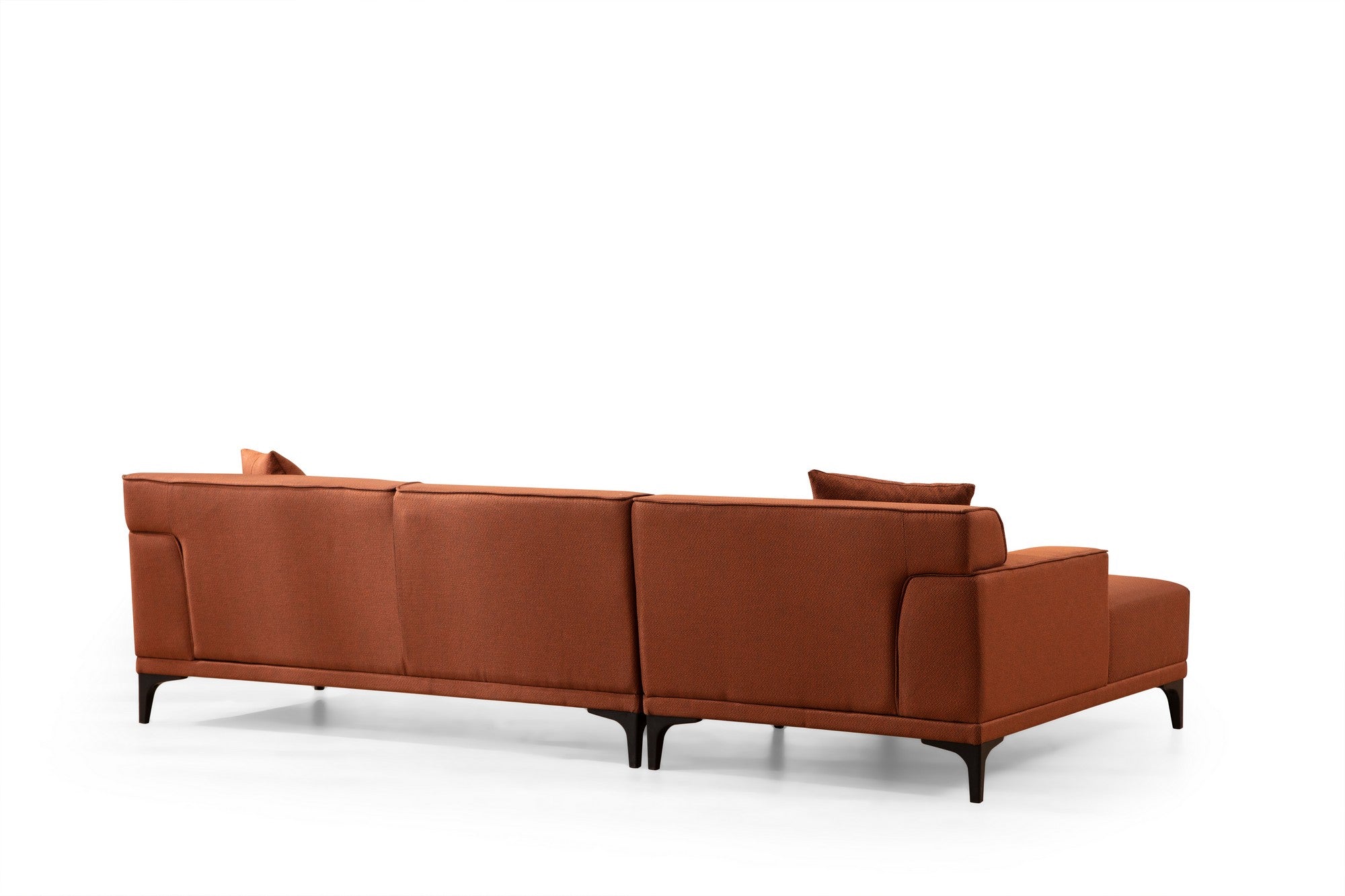 Petra L Corner - Orange in Orange präsentiert im Onlineshop von KAQTU Design AG. Ecksofa ist von Atelier Del Sofa