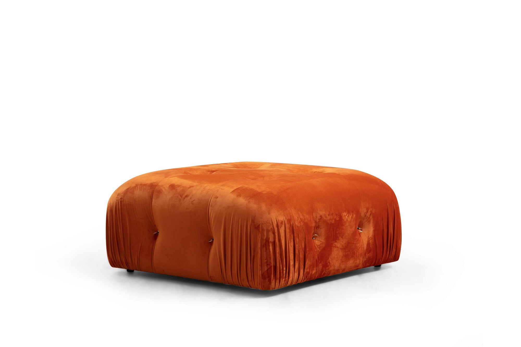 Bubble Corner ( L1-O1-1R -Puf) - Orange in Orange präsentiert im Onlineshop von KAQTU Design AG. Ecksofa ist von Atelier Del Sofa