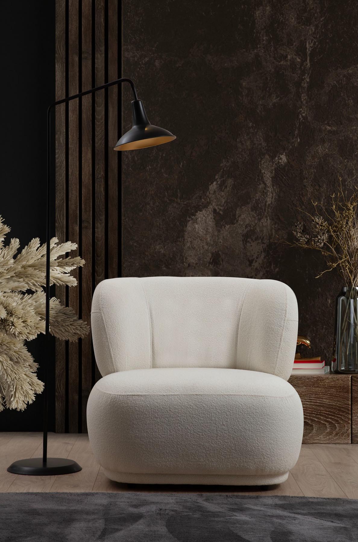 Livorno - White in Weiss präsentiert im Onlineshop von KAQTU Design AG. Sesel ist von Atelier Del Sofa