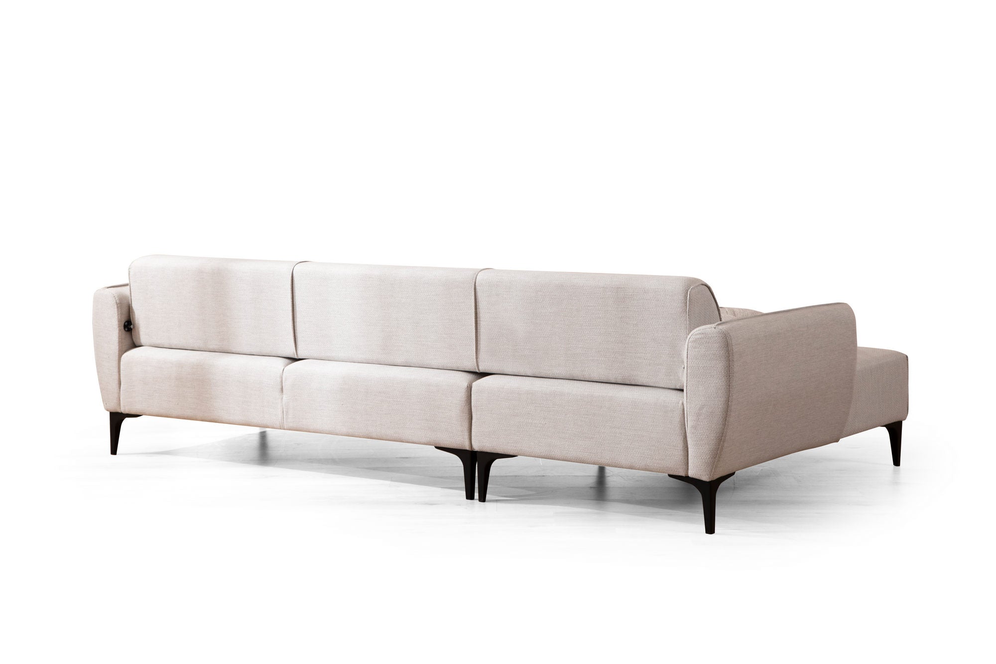 Belissimo Left - Off White in Off White präsentiert im Onlineshop von KAQTU Design AG. Ecksofa ist von Atelier Del Sofa
