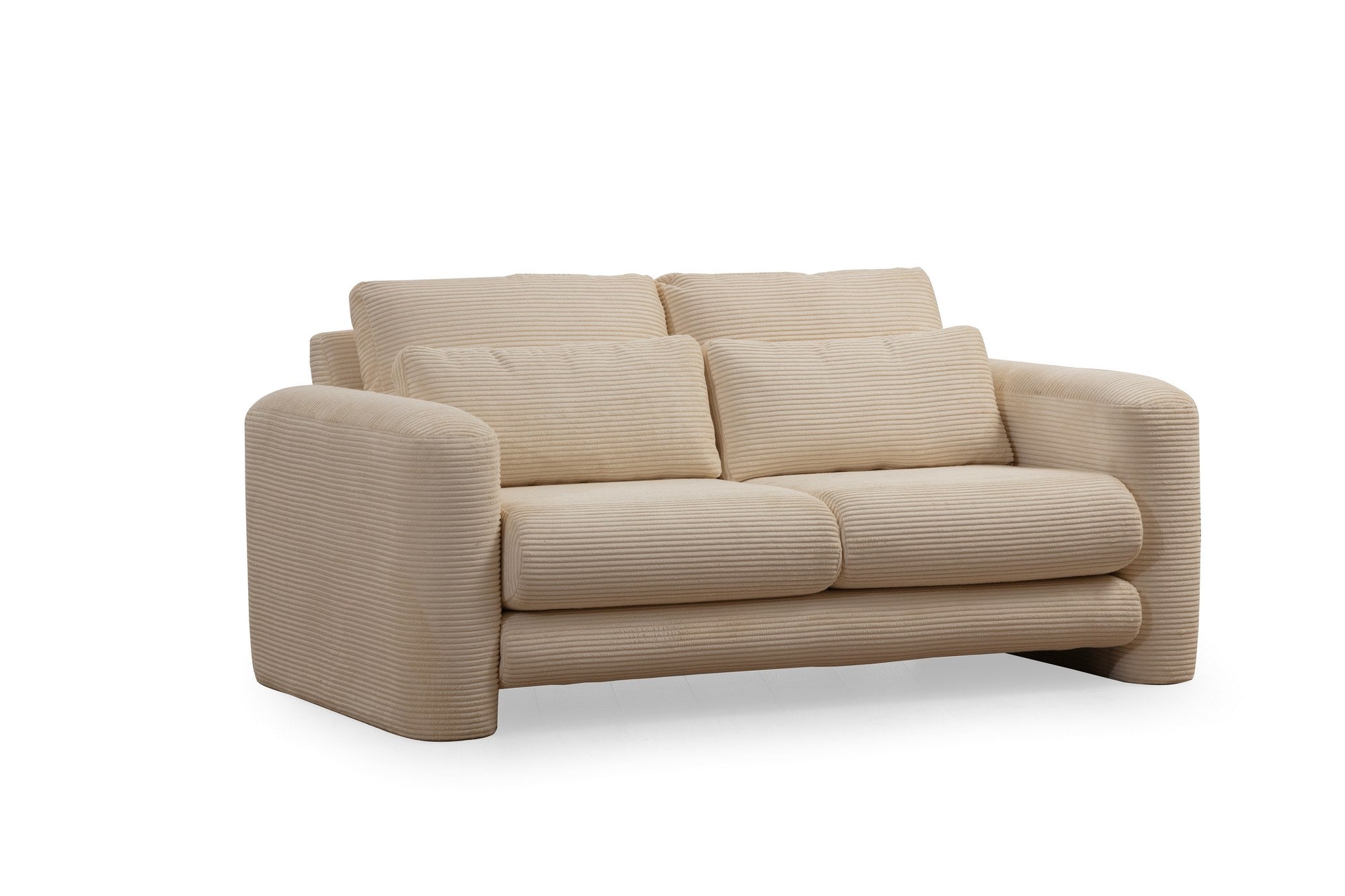 Lily Beige - 2 in Beige präsentiert im Onlineshop von KAQTU Design AG. 2er Sofa ist von Atelier Del Sofa