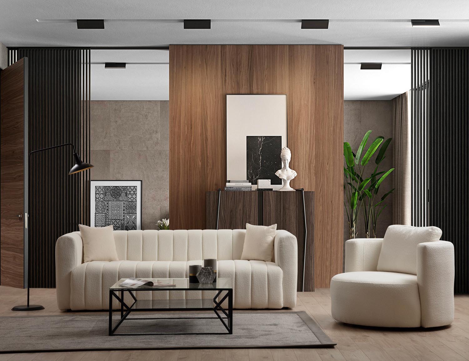 Royal 3 in Sahne präsentiert im Onlineshop von KAQTU Design AG. 3er Sofa ist von Atelier Del Sofa