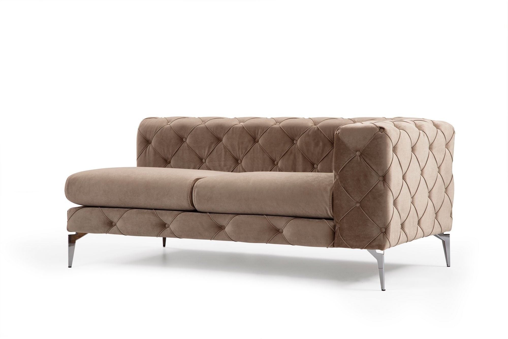 Como - Dark Cream in Dunkle Creme präsentiert im Onlineshop von KAQTU Design AG. 4er Sofa ist von Atelier Del Sofa