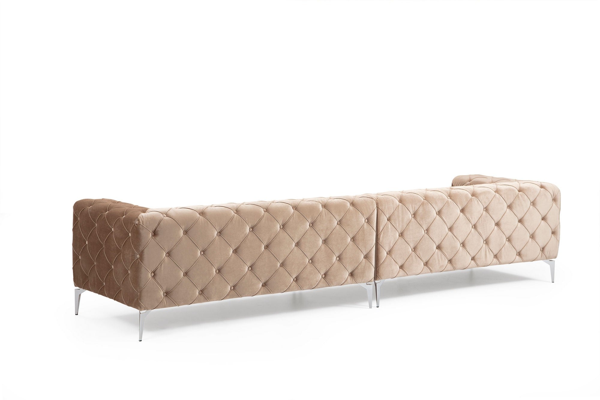 Como - Dark Cream in Dunkle Creme präsentiert im Onlineshop von KAQTU Design AG. 4er Sofa ist von Atelier Del Sofa