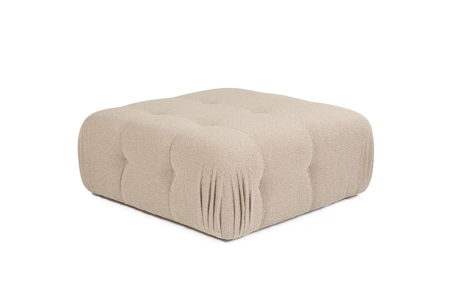 Doblo Pouffe - Peach in Pfirsich präsentiert im Onlineshop von KAQTU Design AG. Pouf ist von Atelier Del Sofa