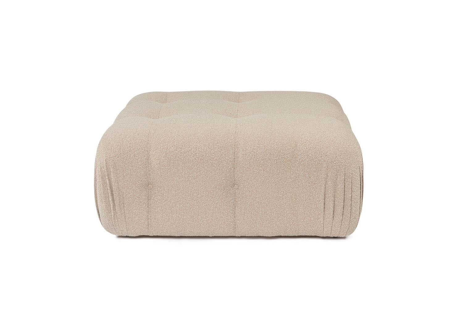 Doblo Pouffe - Peach in Pfirsich präsentiert im Onlineshop von KAQTU Design AG. Pouf ist von Atelier Del Sofa