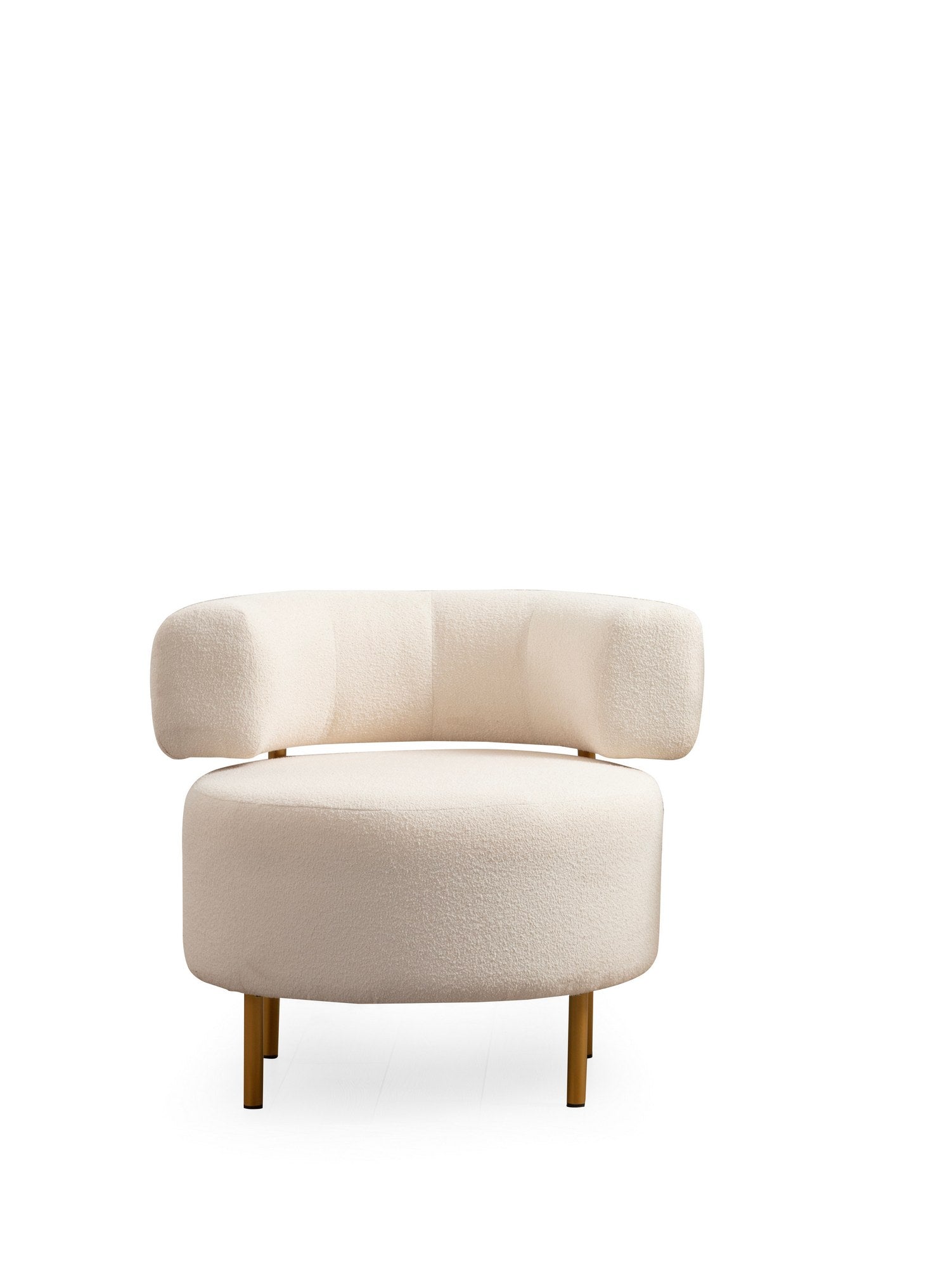 River Round - White in Weiss präsentiert im Onlineshop von KAQTU Design AG. Sesel ist von Atelier Del Sofa