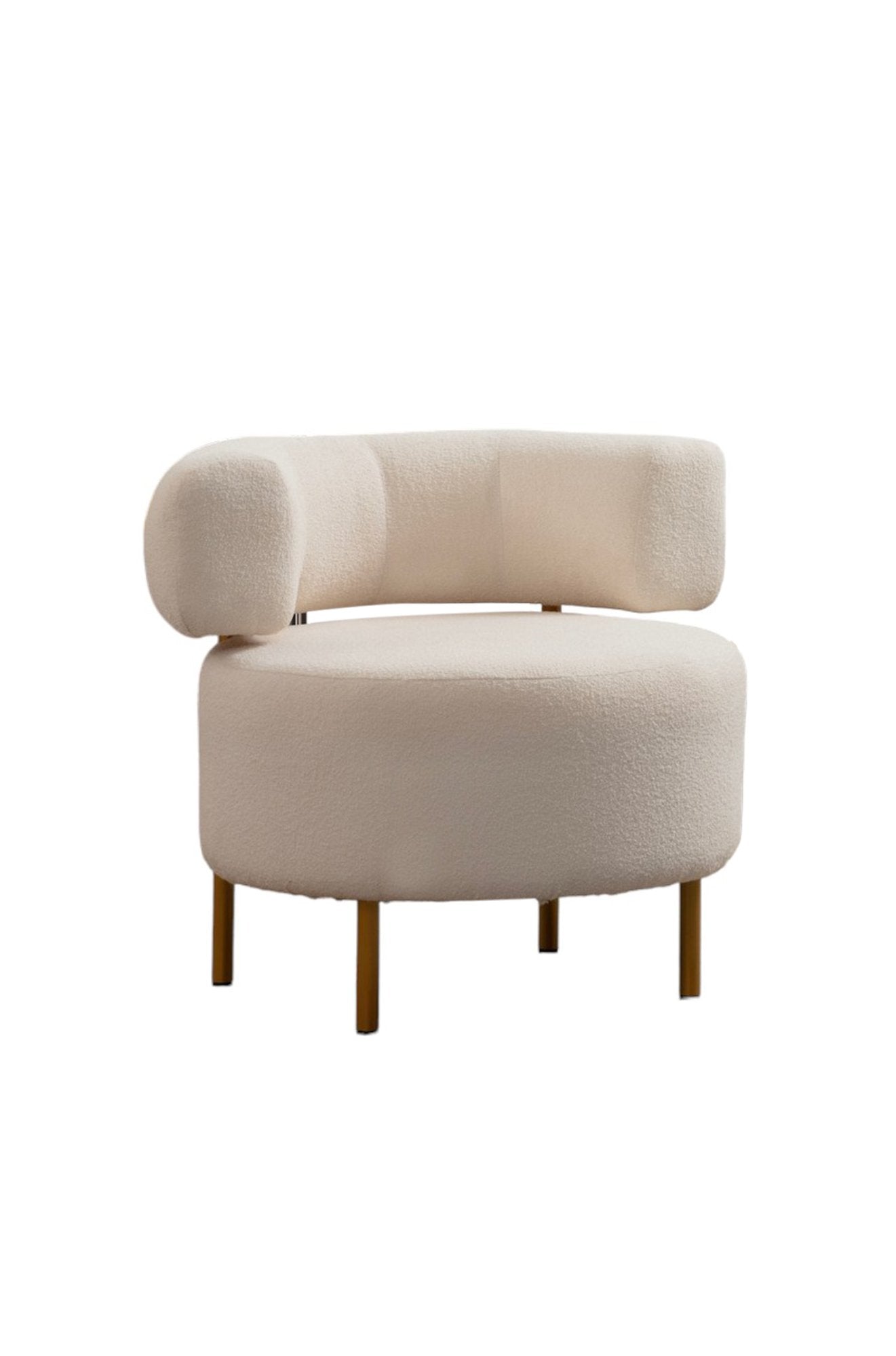 River Round - White in Weiss präsentiert im Onlineshop von KAQTU Design AG. Sesel ist von Atelier Del Sofa
