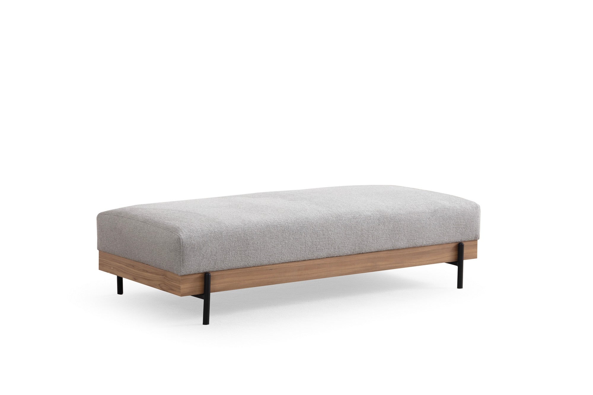 Eti Oak Pouffe - Grey in Grau präsentiert im Onlineshop von KAQTU Design AG. Pouf ist von Atelier Del Sofa