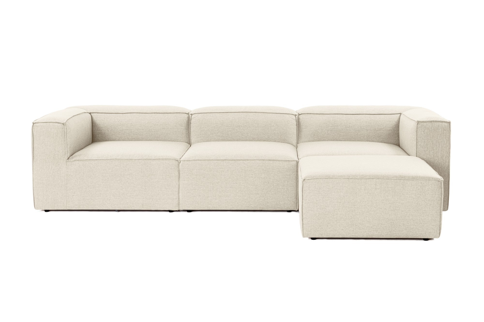 Fora - Ecru in Ecru präsentiert im Onlineshop von KAQTU Design AG. Ecksofa ist von Atelier Del Sofa