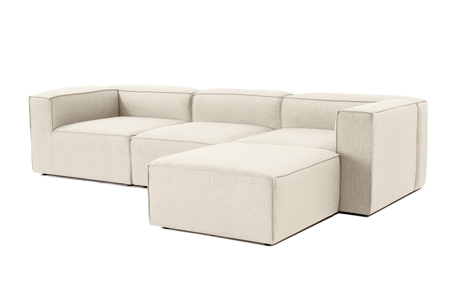 Fora - Ecru in Ecru präsentiert im Onlineshop von KAQTU Design AG. Ecksofa ist von Atelier Del Sofa
