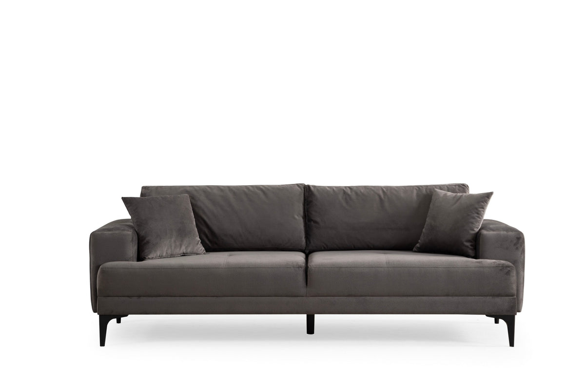 Astana 3 Sitzer Sofa - Anthrazit in Anthrazit präsentiert im Onlineshop von KAQTU Design AG. 3er Sofa ist von Atelier Del Sofa
