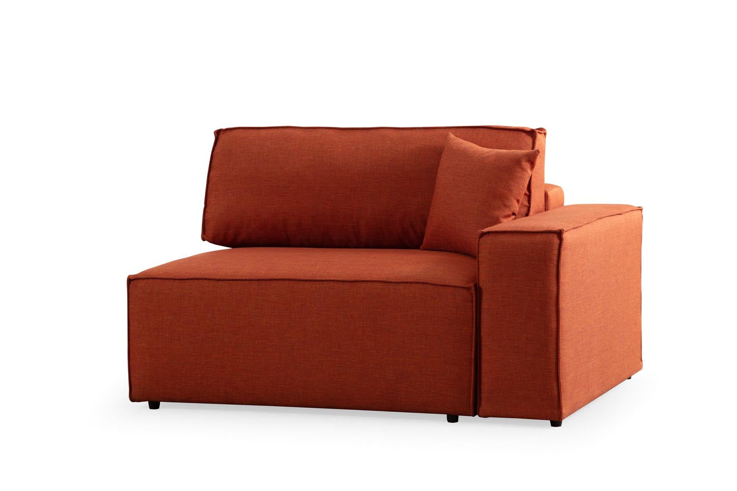 Pırlo Corner Left - Orange in Orange präsentiert im Onlineshop von KAQTU Design AG. Bettsofa ist von Atelier Del Sofa