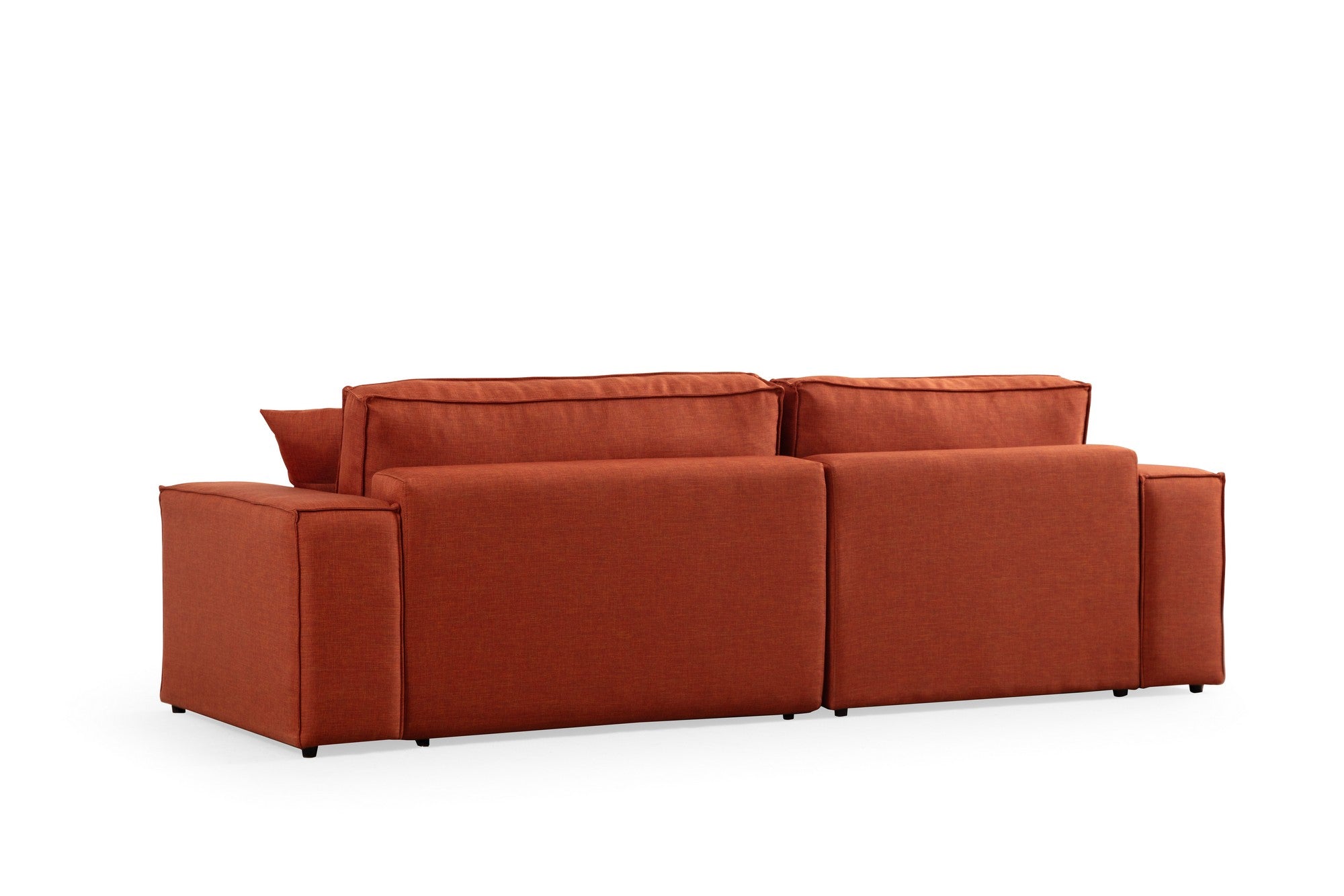 Pırlo Corner Left - Orange in Orange präsentiert im Onlineshop von KAQTU Design AG. Bettsofa ist von Atelier Del Sofa