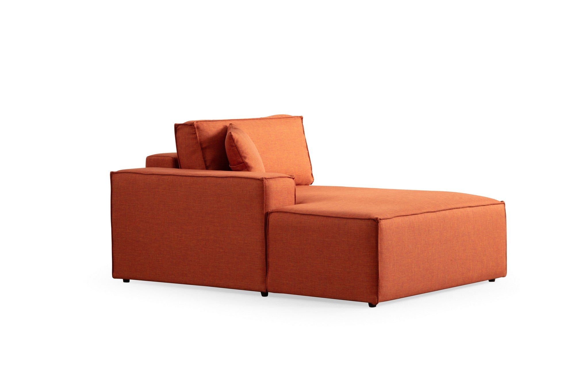 Pırlo Corner Left - Orange in Orange präsentiert im Onlineshop von KAQTU Design AG. Bettsofa ist von Atelier Del Sofa