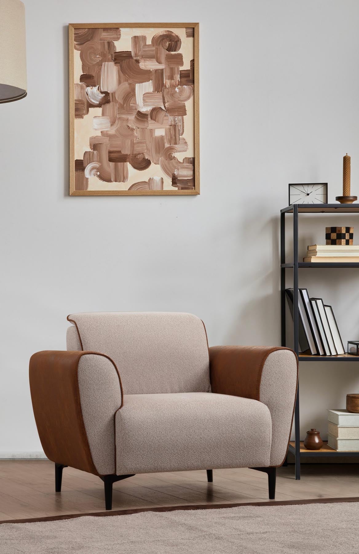 Aren - Beige in Beige Zimt präsentiert im Onlineshop von KAQTU Design AG. Modulares Sofa ist von Atelier Del Sofa