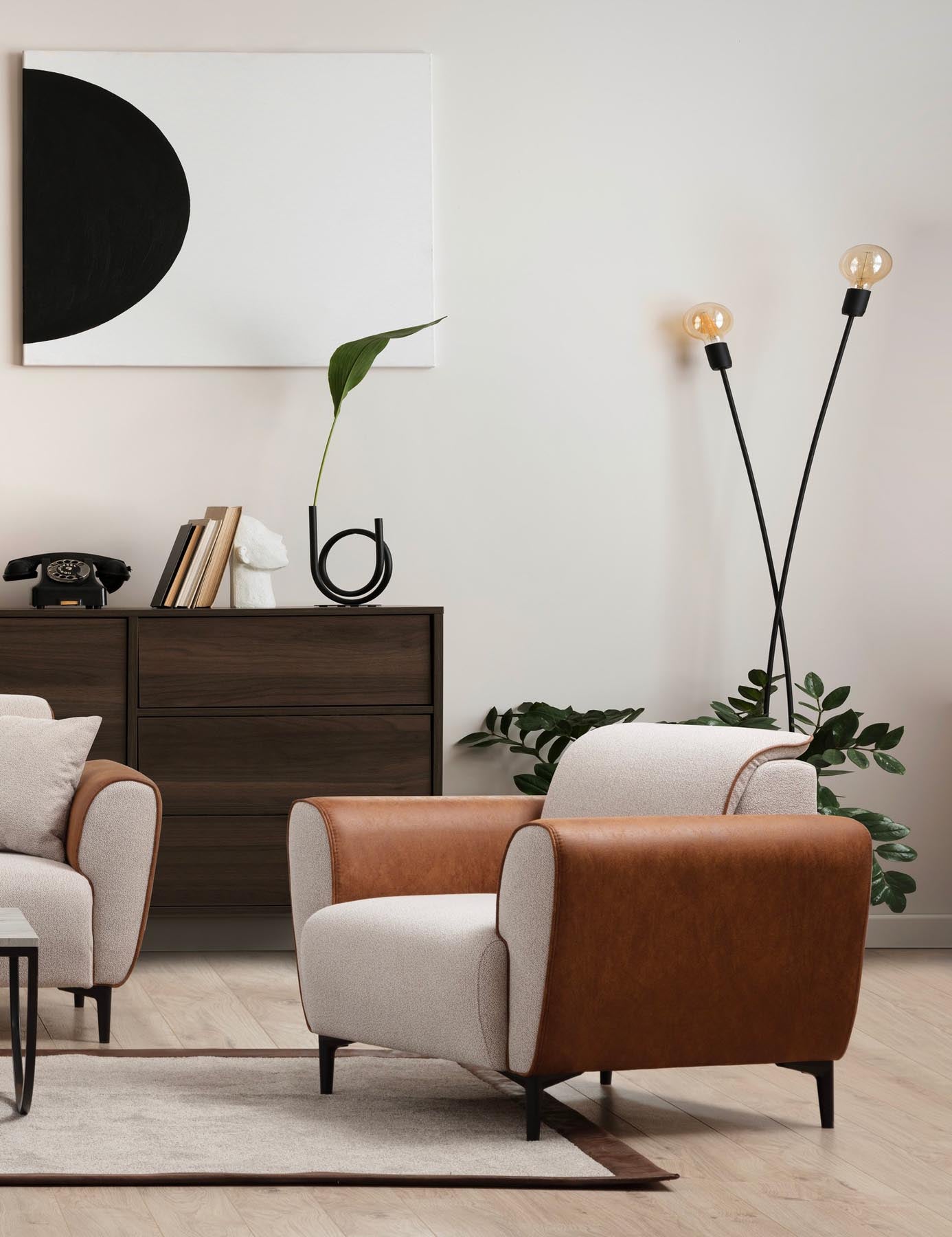 Aren - Beige in Beige Zimt präsentiert im Onlineshop von KAQTU Design AG. Modulares Sofa ist von Atelier Del Sofa