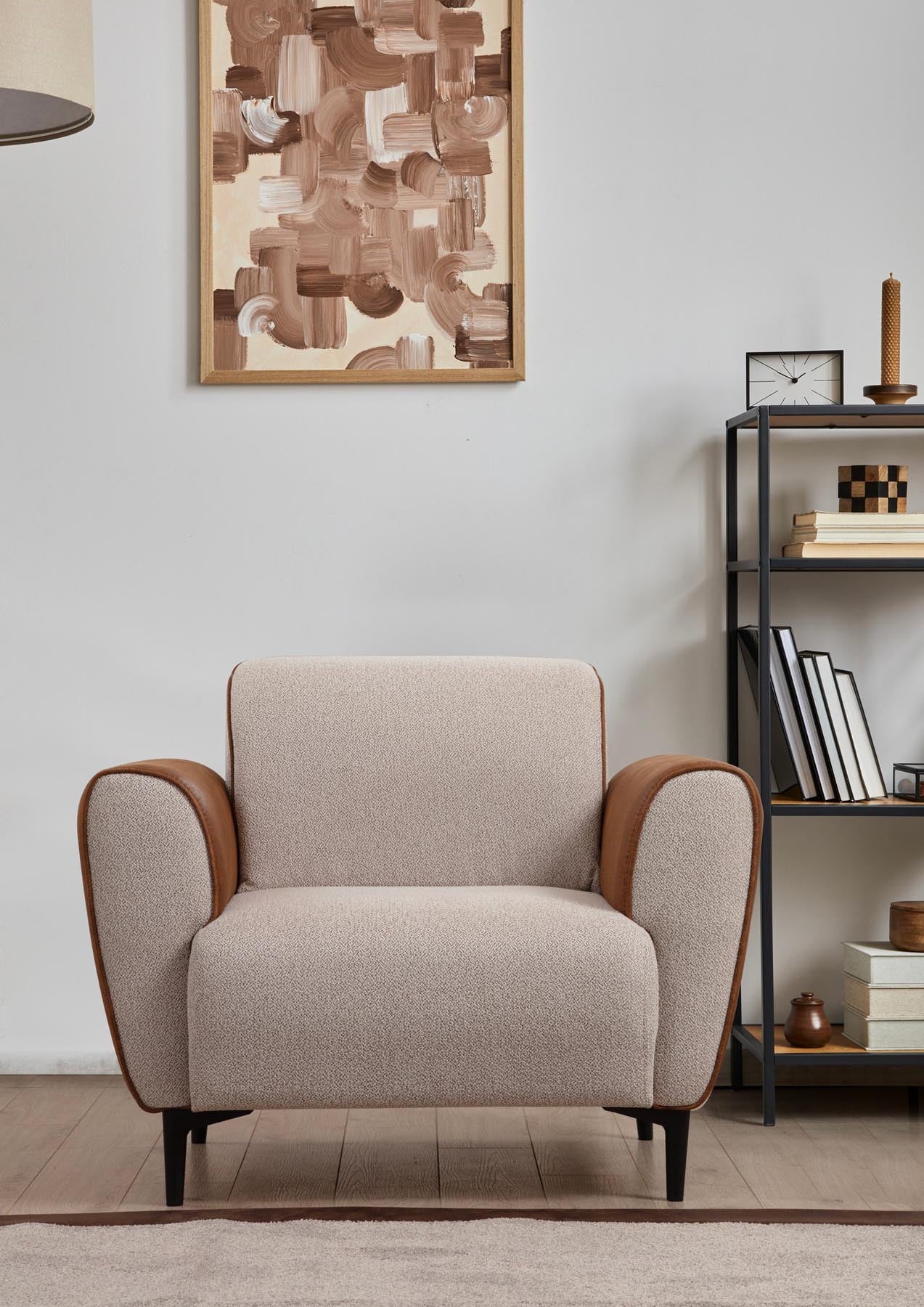 Aren - Beige in Beige Zimt präsentiert im Onlineshop von KAQTU Design AG. Modulares Sofa ist von Atelier Del Sofa