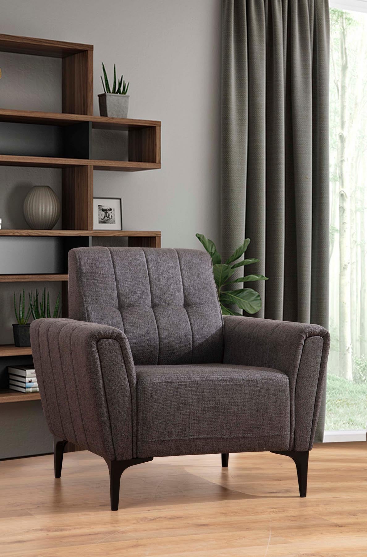 Hamlet - Dark Grey in Dunkelgrau präsentiert im Onlineshop von KAQTU Design AG. Modulares Sofa ist von Atelier Del Sofa