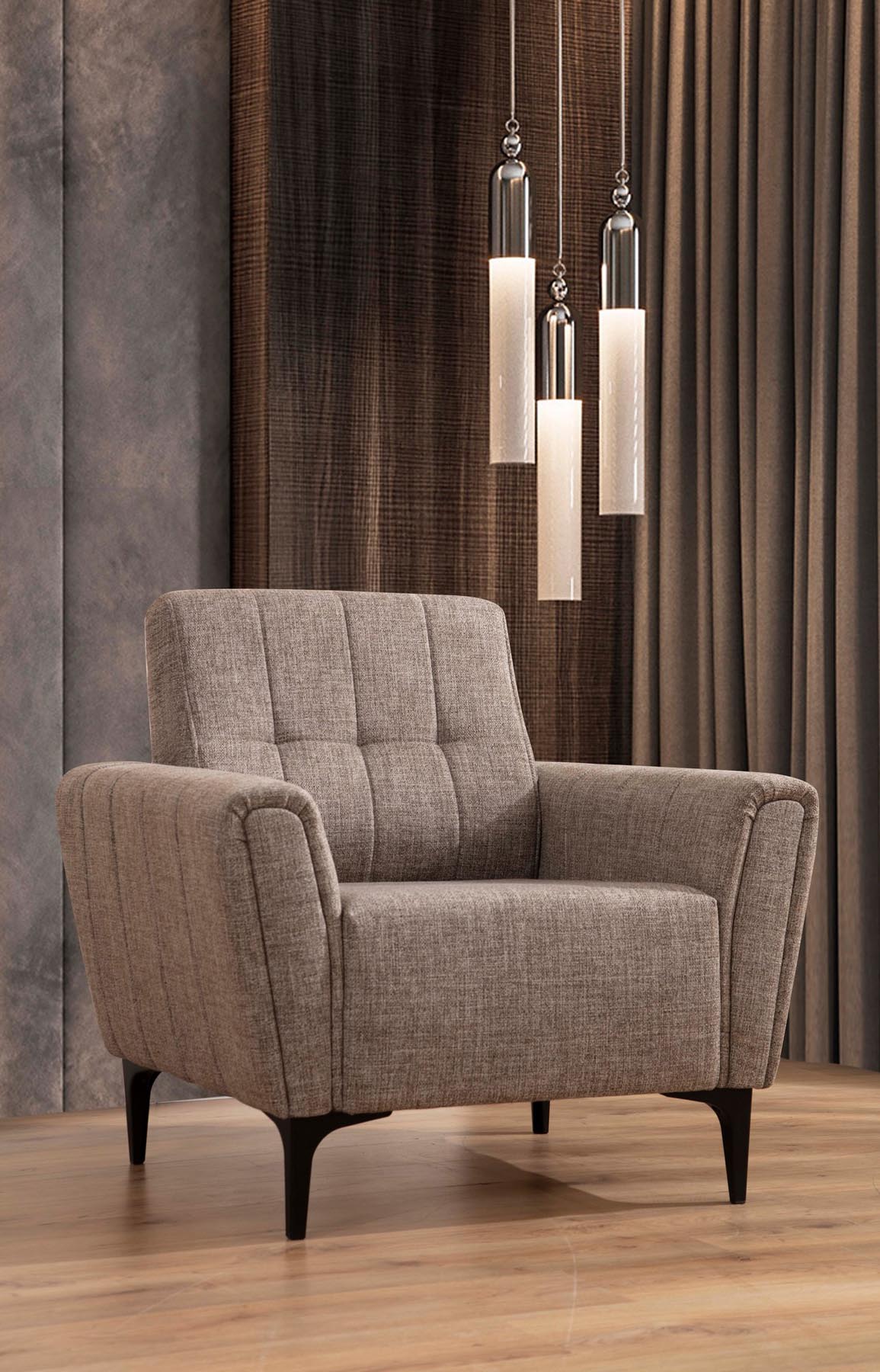 Hamlet - Light Brown in Hellbraun präsentiert im Onlineshop von KAQTU Design AG. Modulares Sofa ist von Atelier Del Sofa