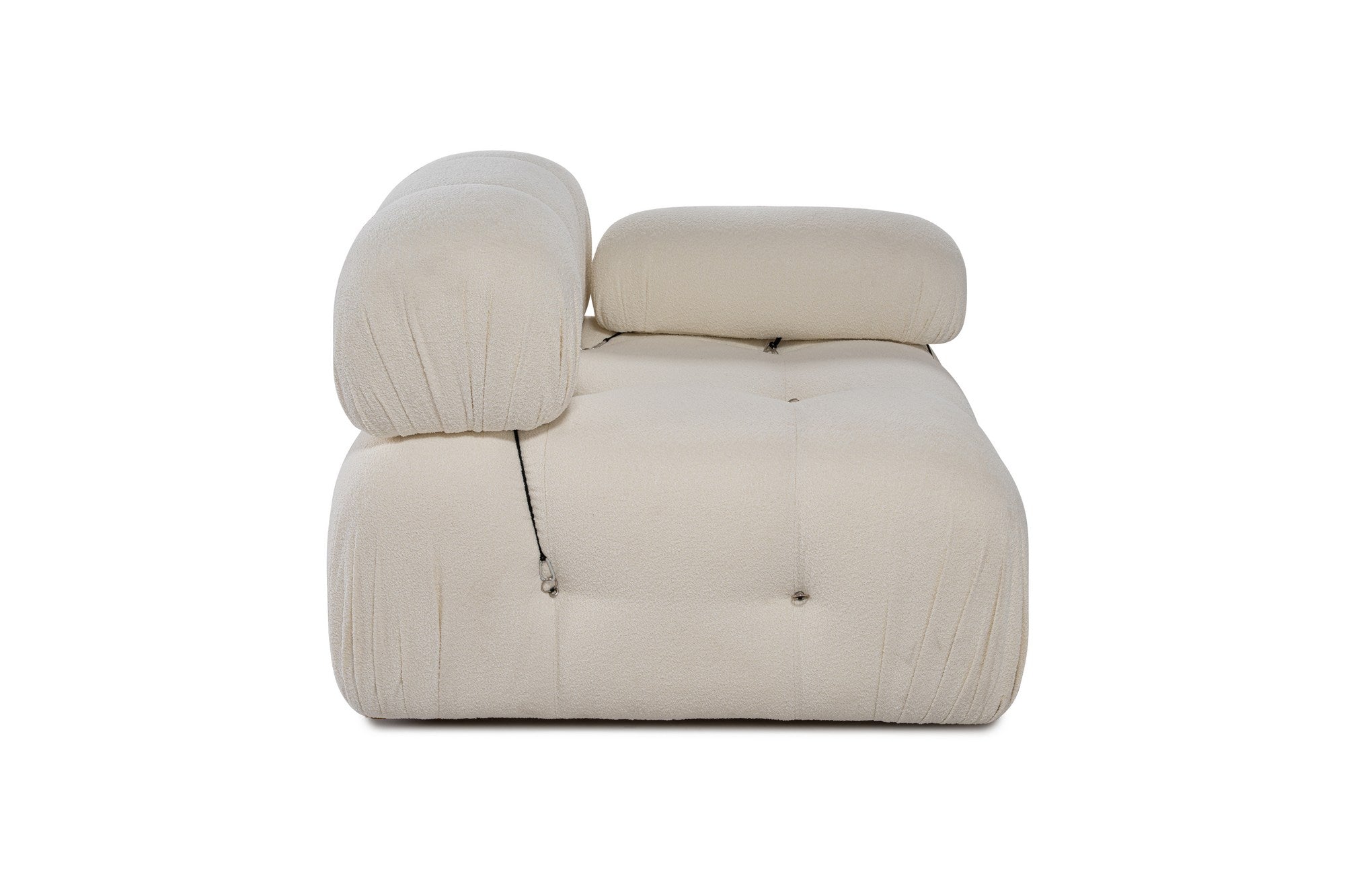 Bubble 1R - Beige in Weiss präsentiert im Onlineshop von KAQTU Design AG. Modulares Sofa ist von Atelier Del Sofa