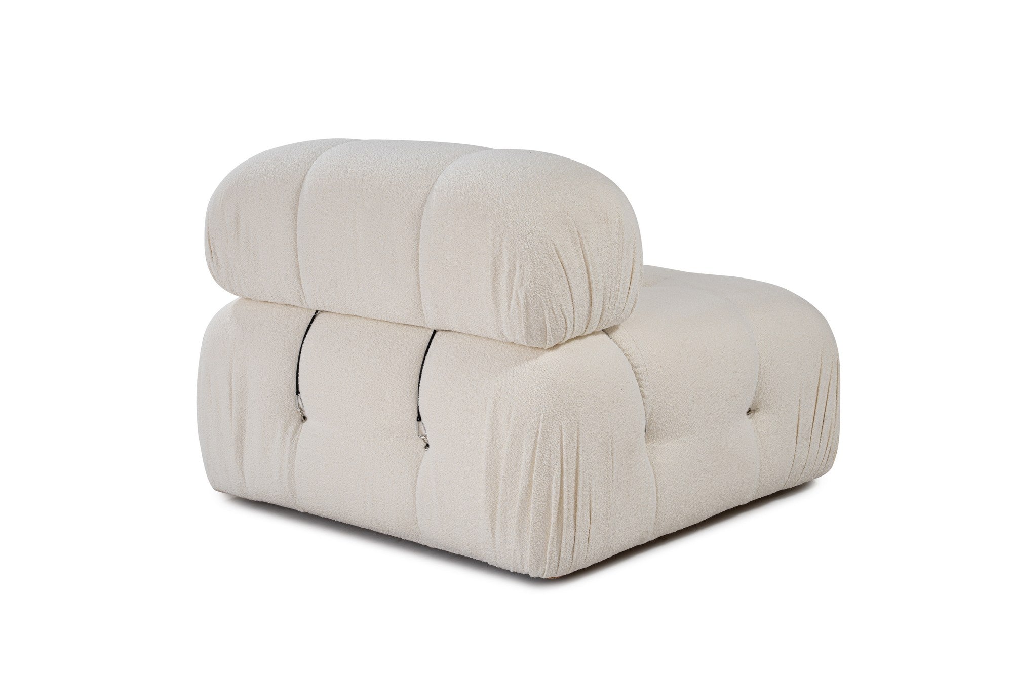 Bubble 1R - Beige in Weiss präsentiert im Onlineshop von KAQTU Design AG. Modulares Sofa ist von Atelier Del Sofa