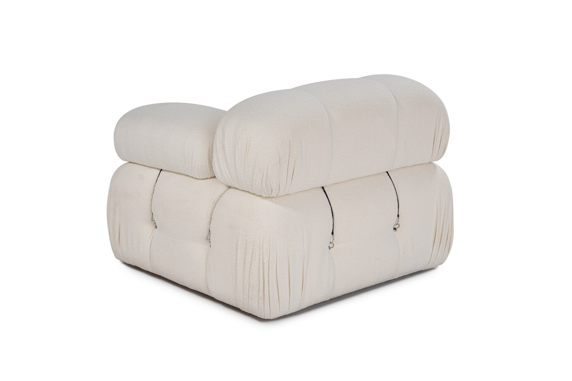 Bubble 1R - Beige in Weiss präsentiert im Onlineshop von KAQTU Design AG. Modulares Sofa ist von Atelier Del Sofa
