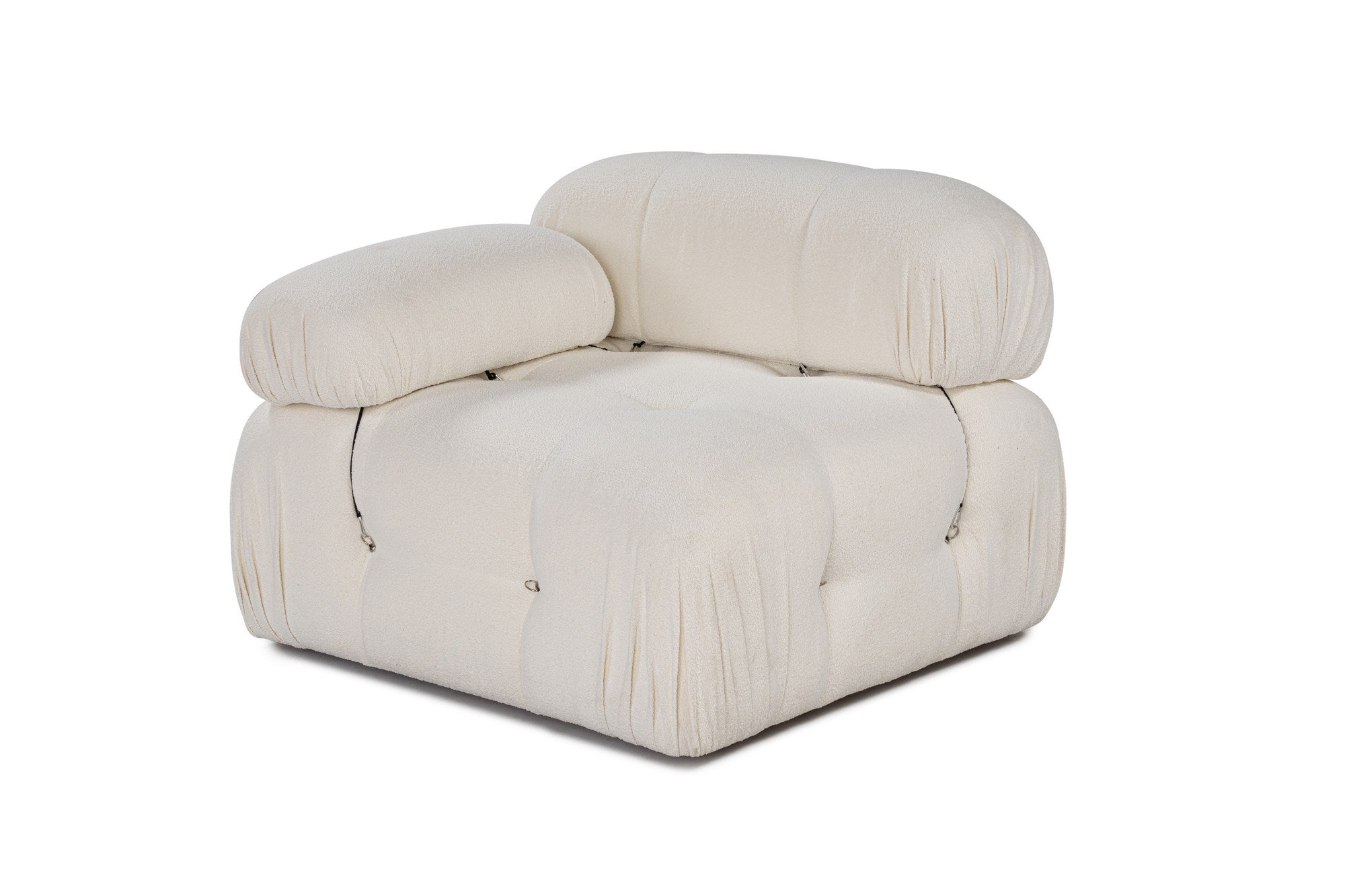 Bubble L1 - Beige in Weiss präsentiert im Onlineshop von KAQTU Design AG. Modulares Sofa ist von Atelier Del Sofa