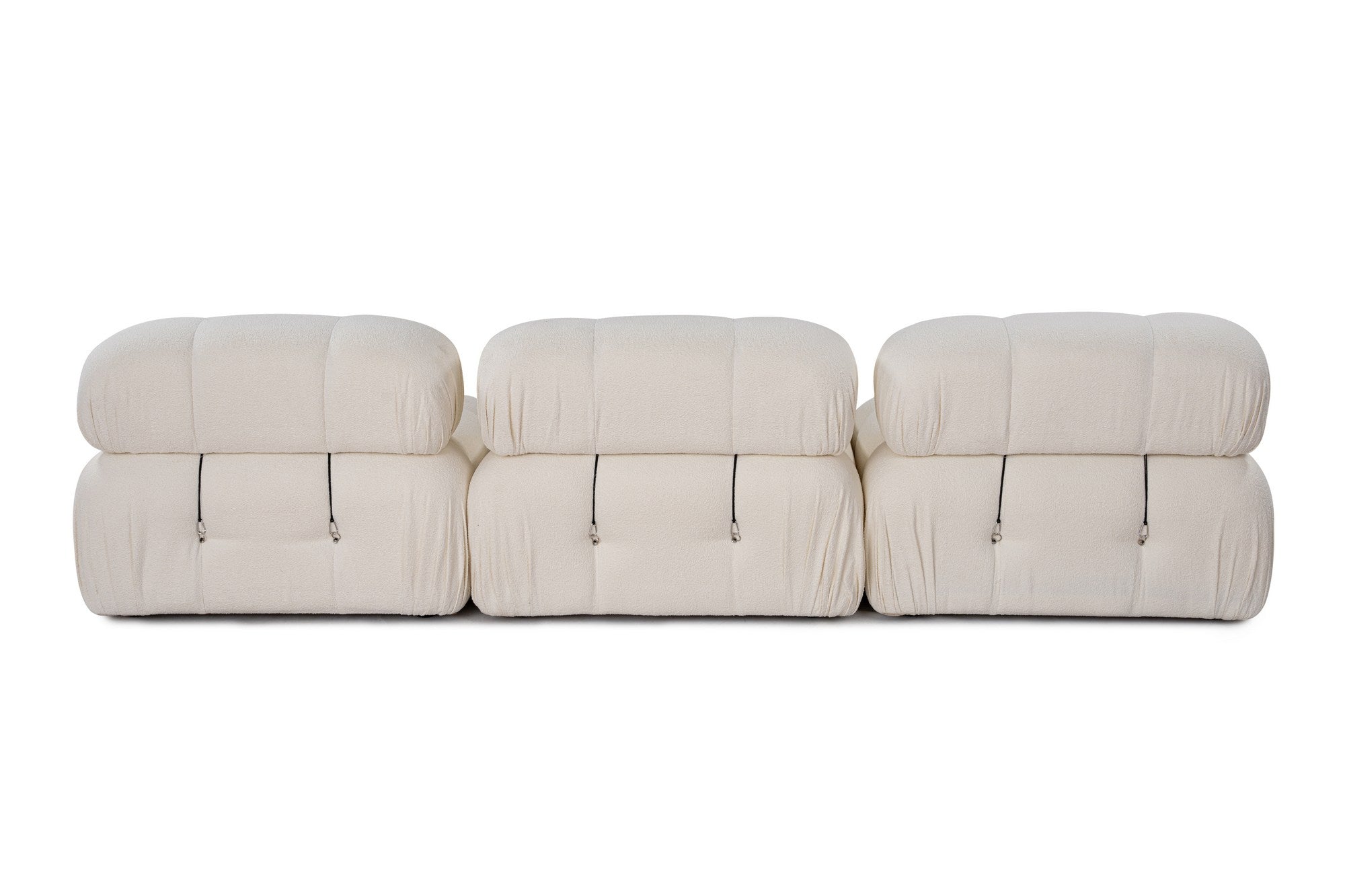 Bubble 3 Seater ( L1-O1-1R) V2 - Bouclette in Weiss präsentiert im Onlineshop von KAQTU Design AG. 3er Sofa ist von Atelier Del Sofa
