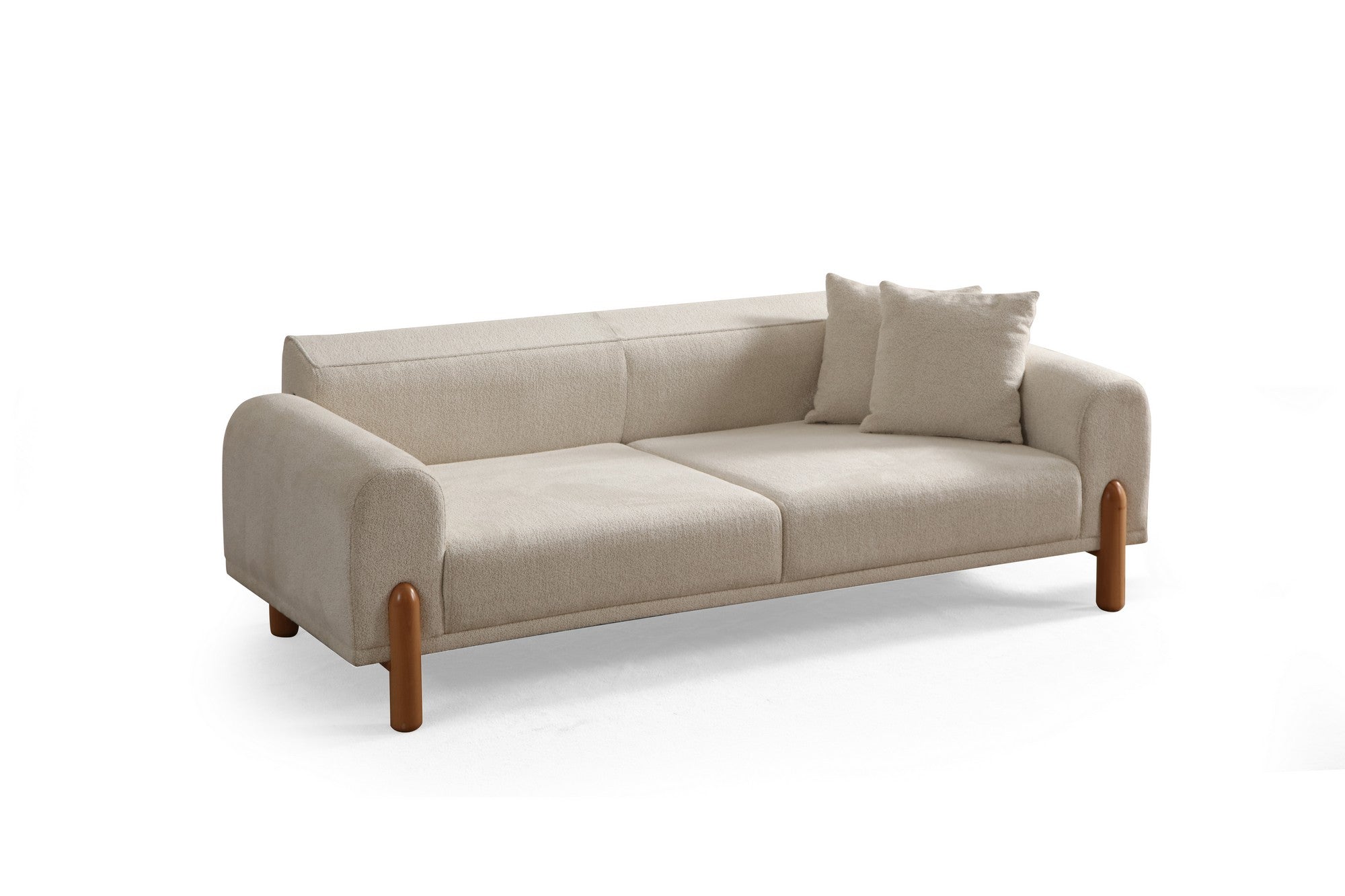 Lyke 3 Seater - Cream in Sahne präsentiert im Onlineshop von KAQTU Design AG. Bettsofa ist von Atelier Del Sofa
