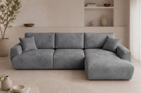 Canapé d'angle Arthur à droite avec fonction couchage