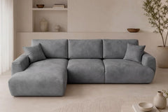 Canapé d'angle Arthur à gauche avec fonction couchage
