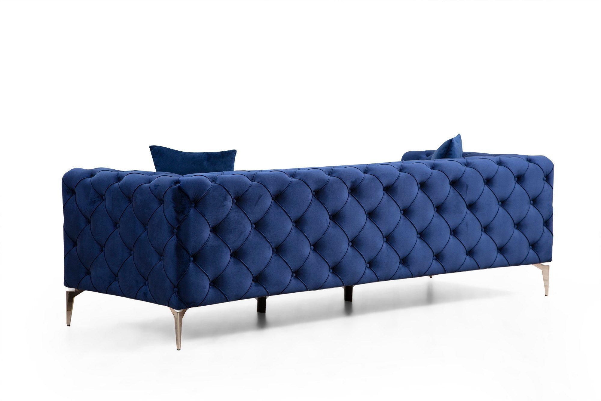 Como - Navy Blue in Marineblau präsentiert im Onlineshop von KAQTU Design AG. 3er Sofa ist von Atelier Del Sofa