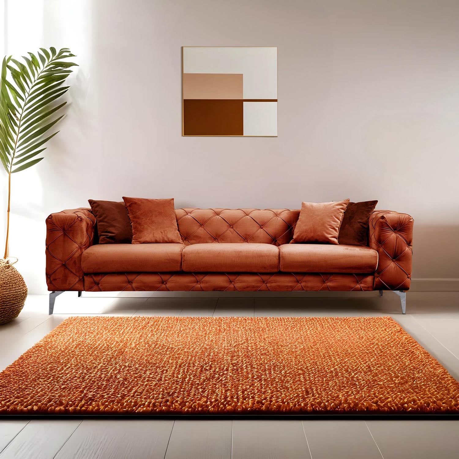 Como - Orange in Orange präsentiert im Onlineshop von KAQTU Design AG. 3er Sofa ist von Atelier Del Sofa