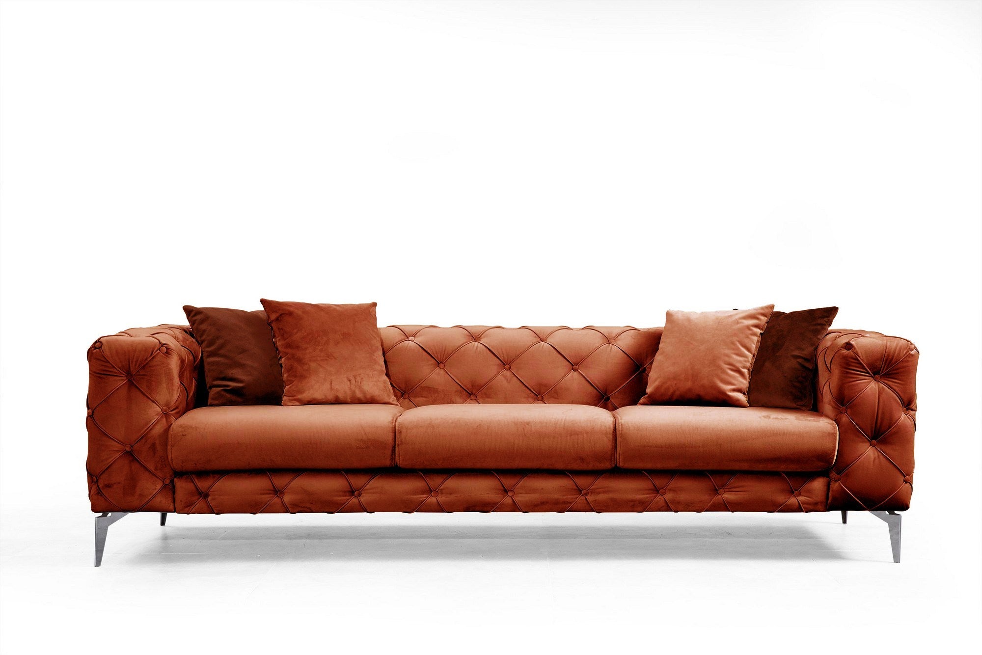 Como - Orange in Orange präsentiert im Onlineshop von KAQTU Design AG. 3er Sofa ist von Atelier Del Sofa