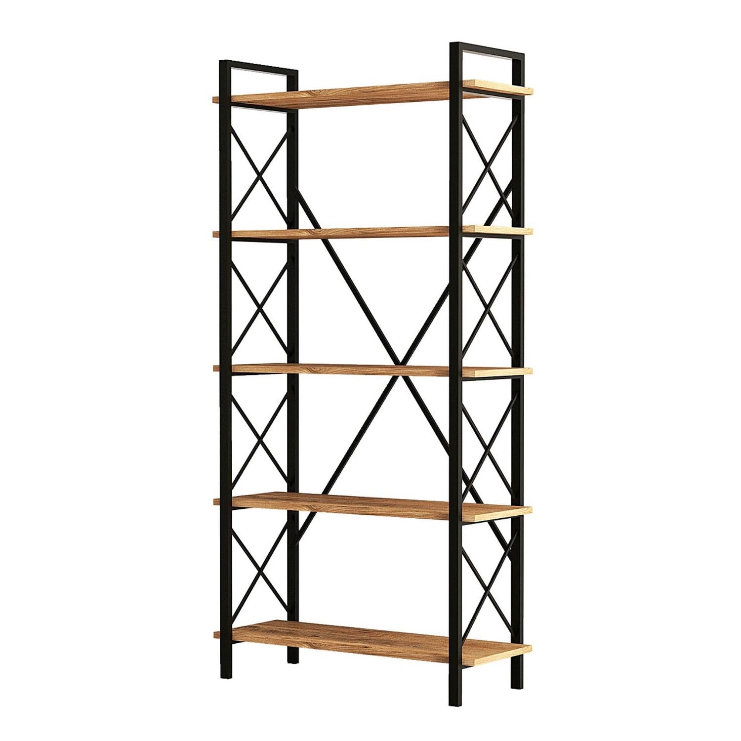 Nero Elit in Atlantische Kiefer Schwarz präsentiert im Onlineshop von KAQTU Design AG. Bücherregal ist von Hanah Home