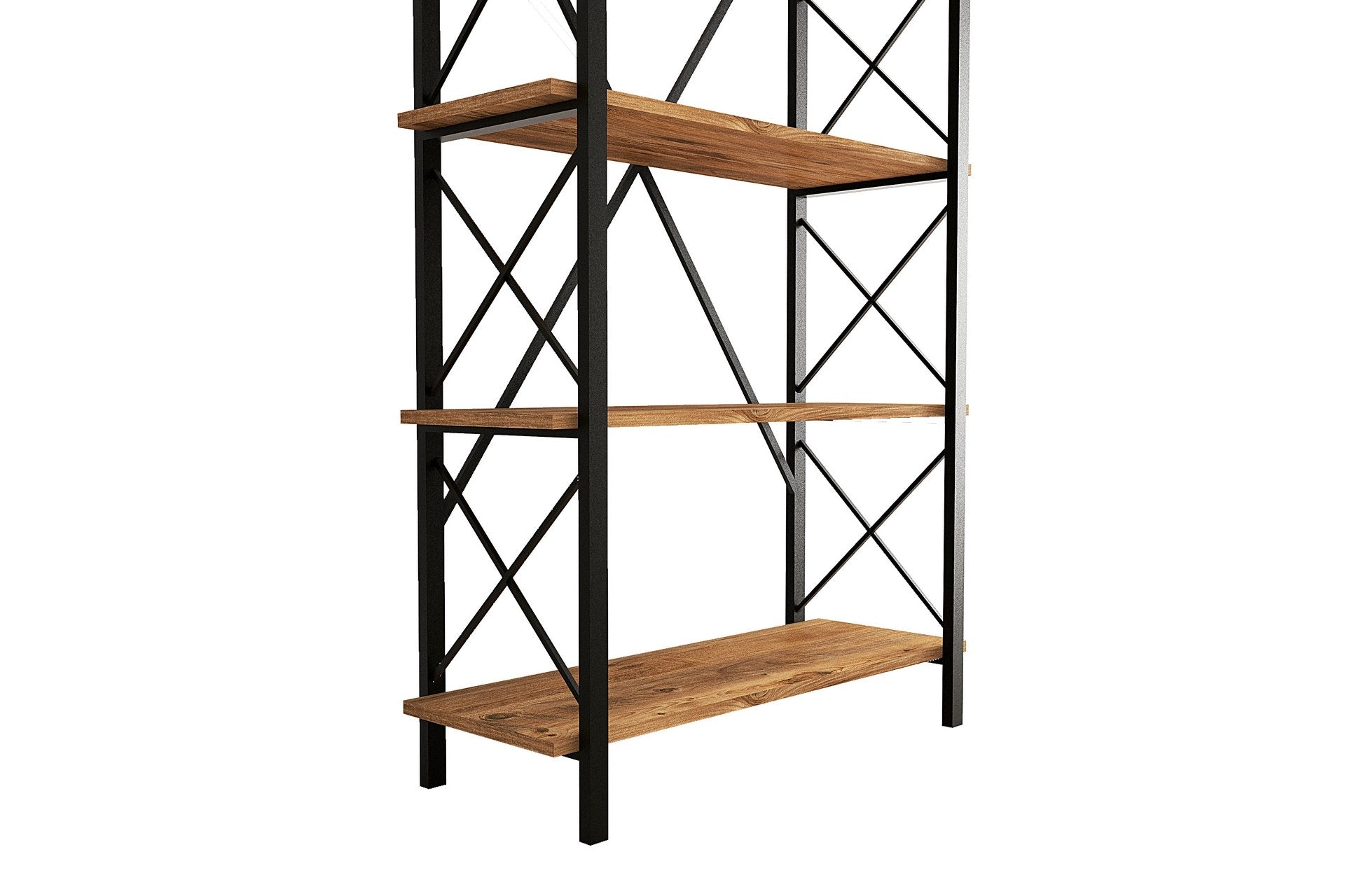 Nero Elit in Atlantische Kiefer Schwarz präsentiert im Onlineshop von KAQTU Design AG. Bücherregal ist von Hanah Home