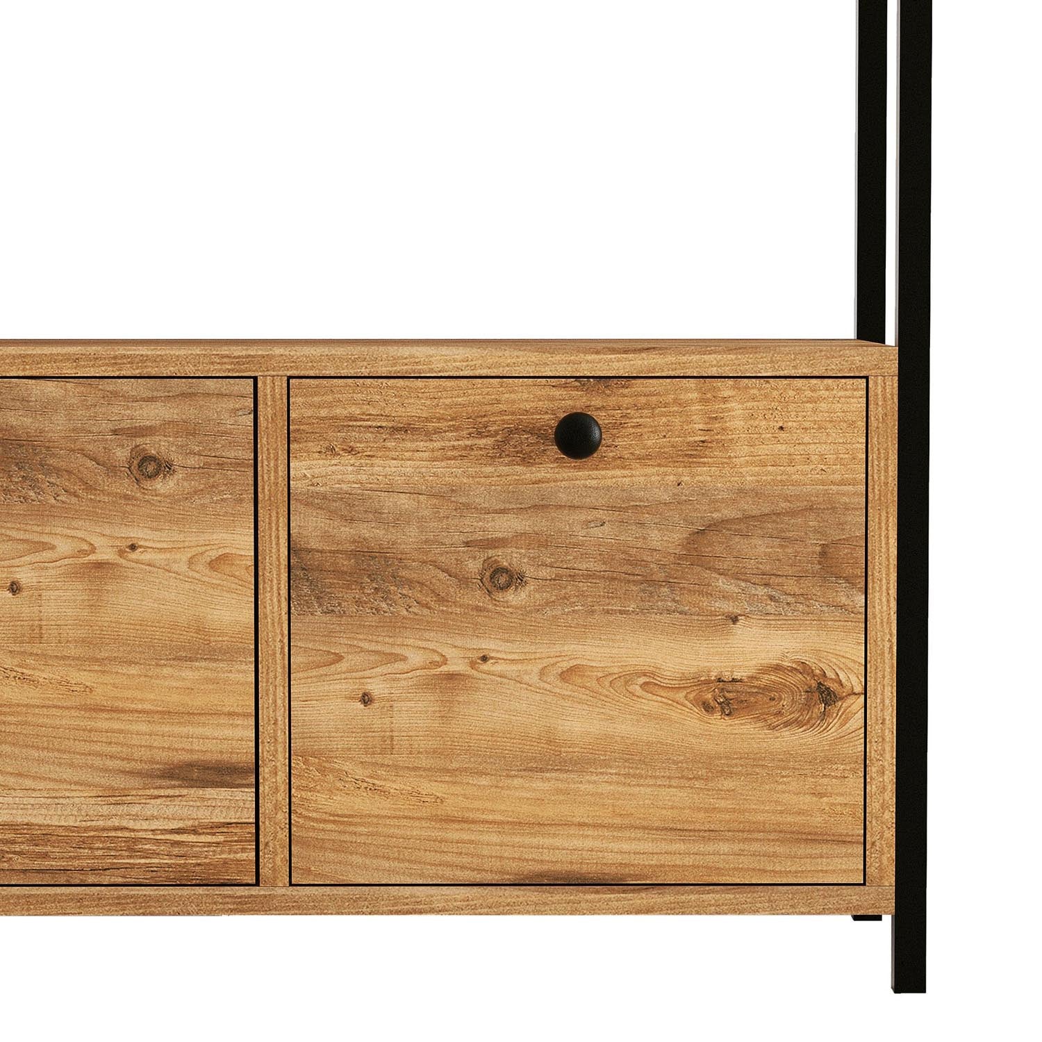 Nero v2 - Atlantic Pine, Black in Atlantische Kiefer Schwarz präsentiert im Onlineshop von KAQTU Design AG. High-Sideboard ist von Hanah Home