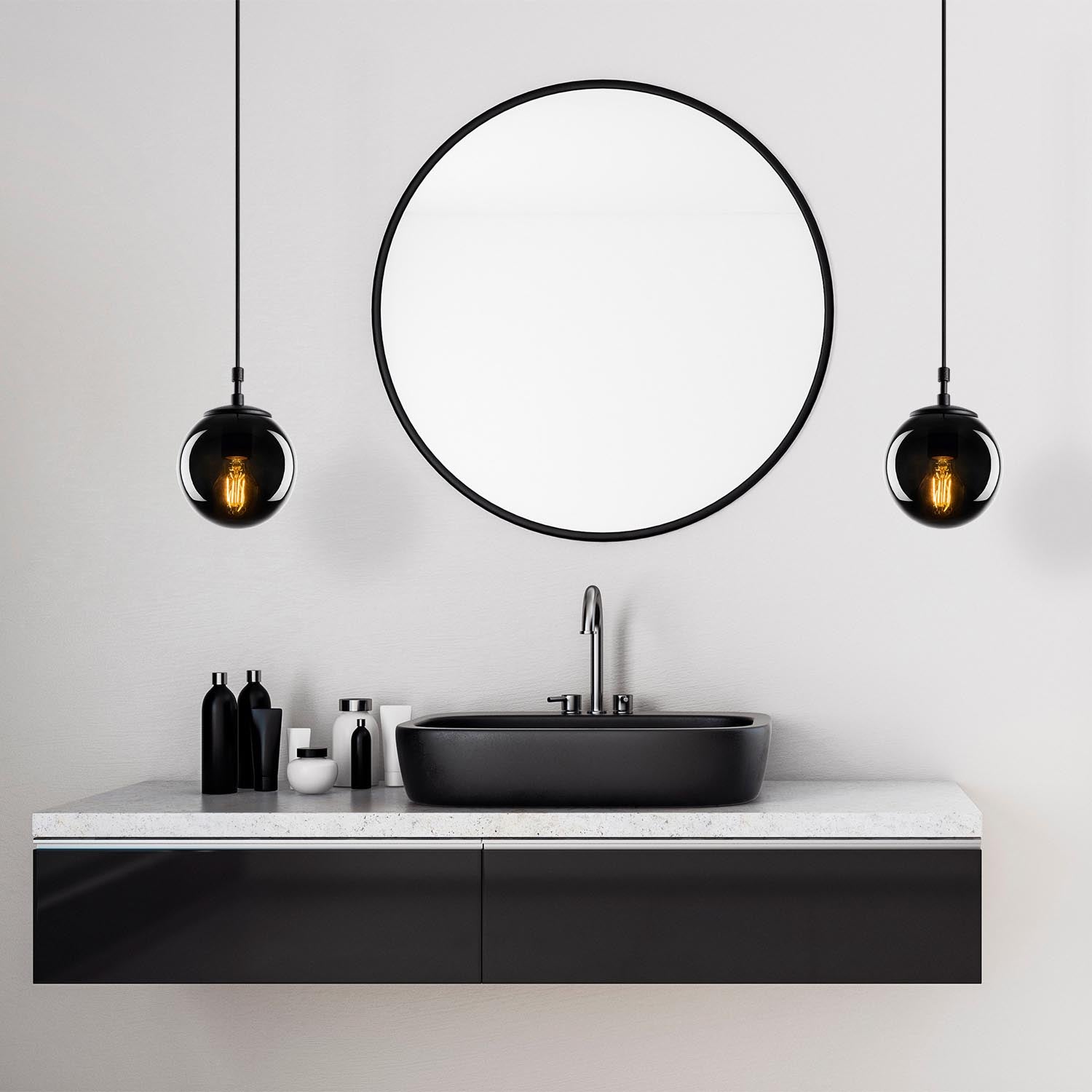Efe - 2155 in Schwarz
 Rauch präsentiert im Onlineshop von KAQTU Design AG. Pendelleuchte ist von Opviq