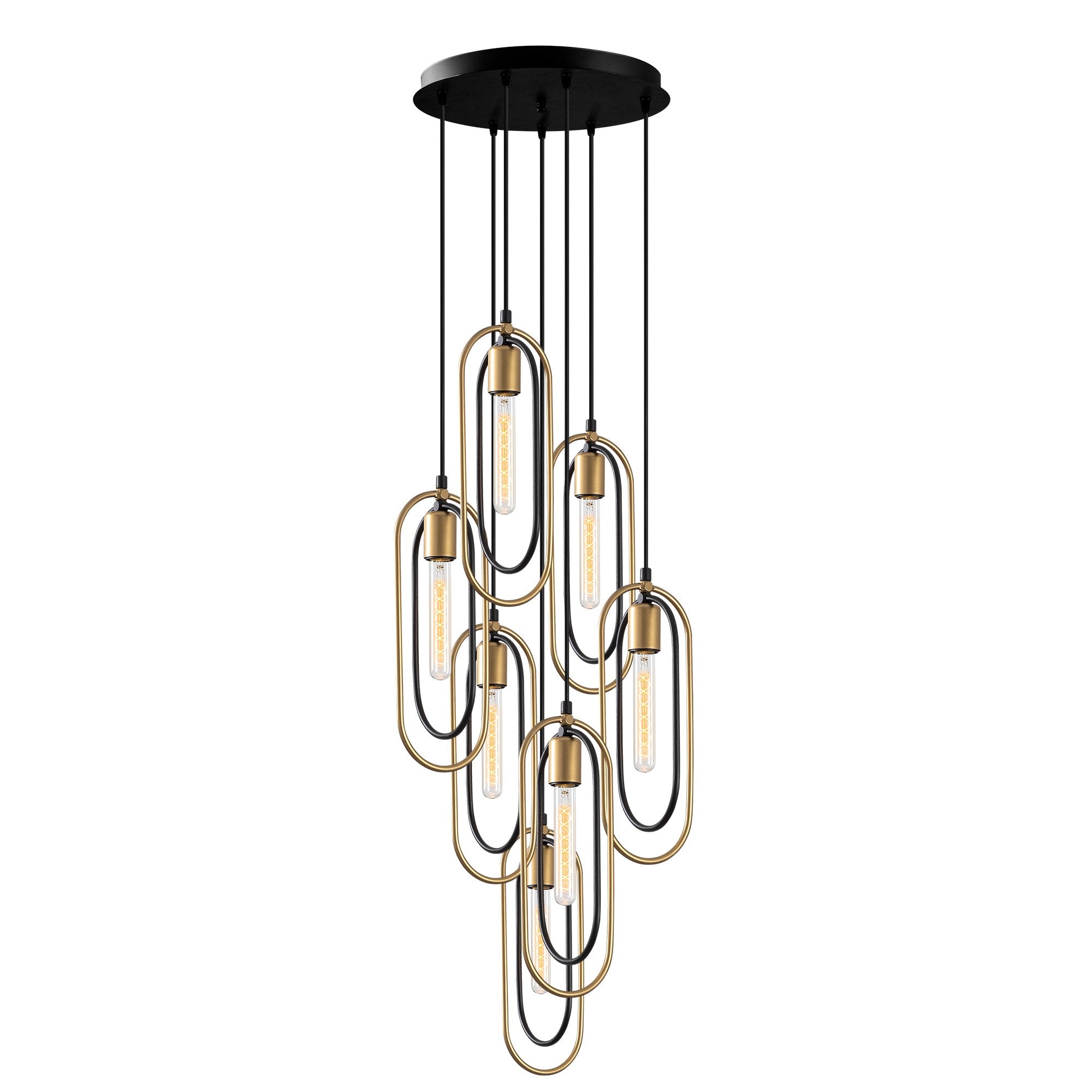 Cerco - 2051 in Schwarz Gold präsentiert im Onlineshop von KAQTU Design AG. Pendelleuchte ist von Opviq